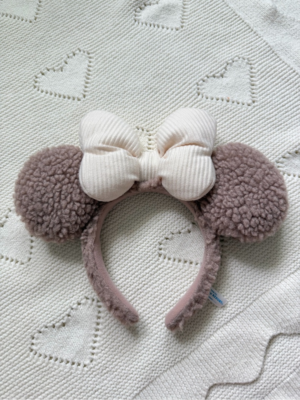 Tokyo Disney Resort Sherpa Minnie Ears Headband
